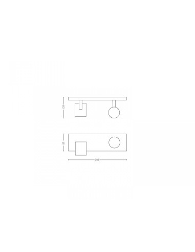 Spot LED Dublu Philips Hue Runner, Bluetooth, 2xGU10, 2x5.5W