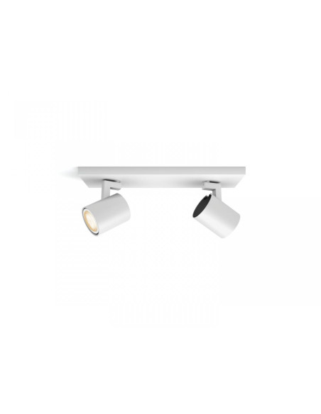 Spot LED Dublu Philips Hue Runner, Bluetooth, 2xGU10, 2x5.5W