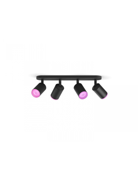 Spot LED RGB Cvadruplu Philips Hue Fugato, Bluetooth, 4xGU10