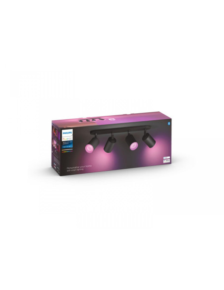 Spot LED RGB Cvadruplu Philips Hue Fugato, Bluetooth, 4xGU10