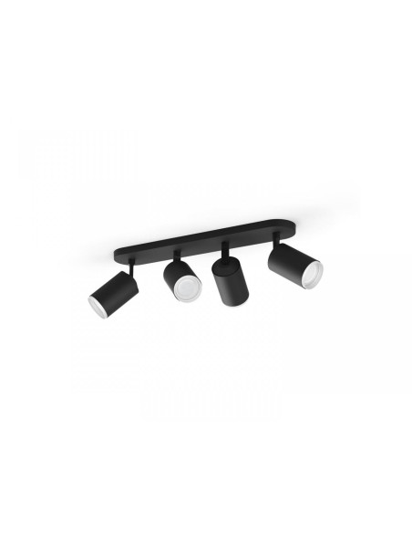 Spot LED RGB Cvadruplu Philips Hue Fugato, Bluetooth, 4xGU10
