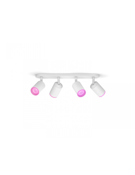 Spot LED RGB Cvadruplu Philips Hue Fugato, Bluetooth, 4xGU10