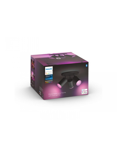 Spot LED RGB Triplu Philips Hue Fugato, Bluetooth, 3xGU10