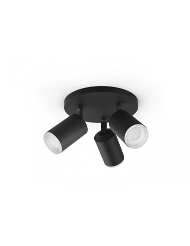 Spot LED RGB Triplu Philips Hue Fugato, Bluetooth, 3xGU10