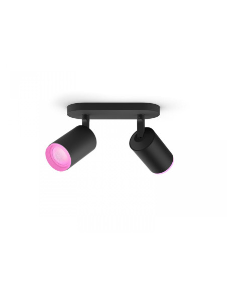 Spot LED RGB Dublu Philips Hue Fugato, Bluetooth, 2xGU10