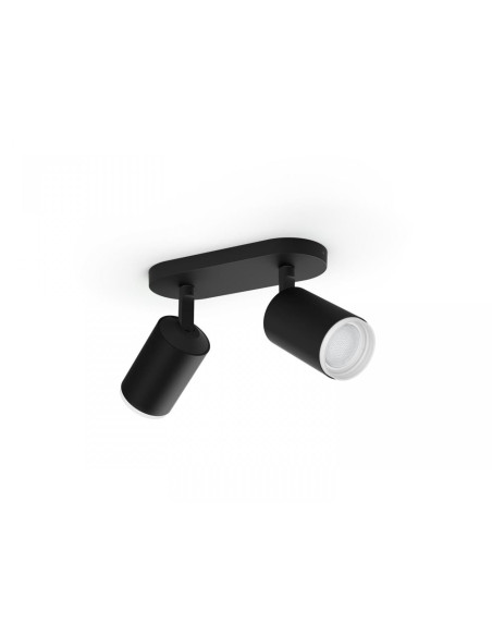 Spot LED RGB Dublu Philips Hue Fugato, Bluetooth, 2xGU10