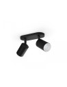 Spot LED RGB Dublu Philips Hue Fugato, Bluetooth, 2xGU10