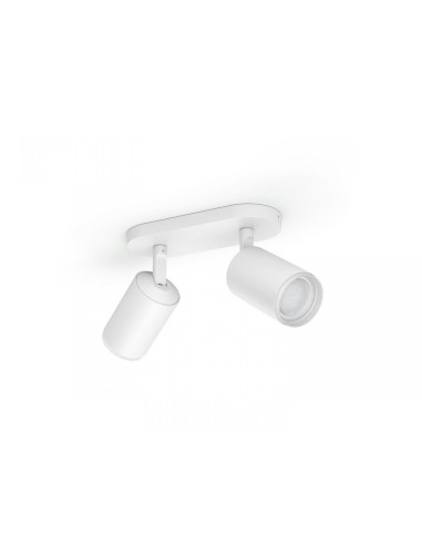 Spot LED RGB Dublu Philips Hue Fugato, Bluetooth, 2xGU10