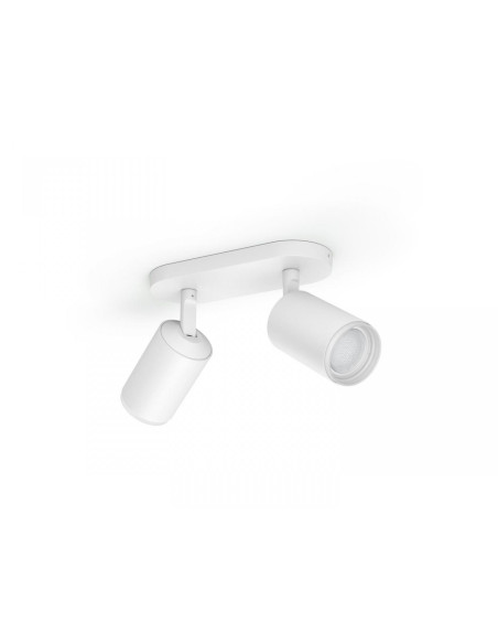 Spot LED RGB Dublu Philips Hue Fugato, Bluetooth, 2xGU10