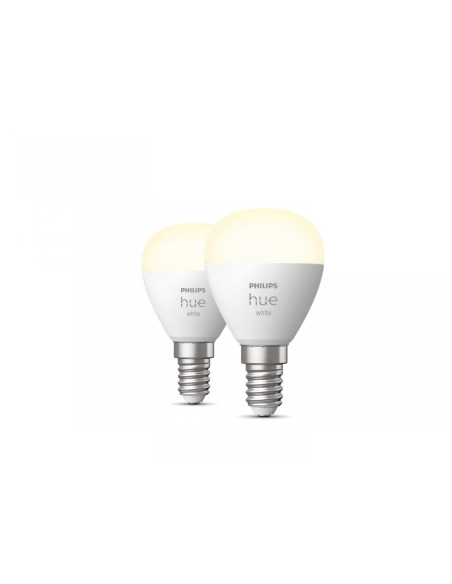 2 Becuri LED inteligente Philips Hue P45, Bluetooth, E14, 5.7W