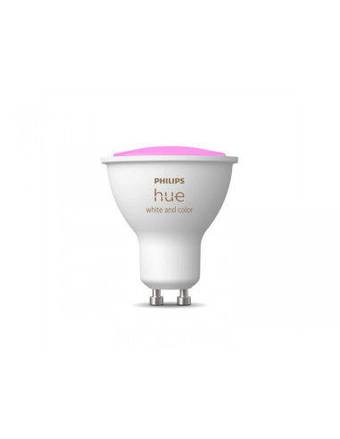 Bec LED RGB inteligent Philips Hue Spot, Bluetooth, GU10, 5W