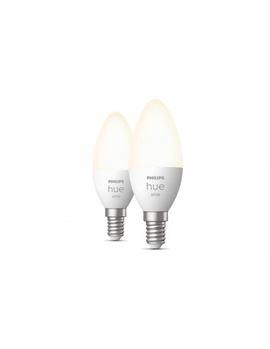 2 Becuri LED inteligente Philips Hue B39, Bluetooth, E14, 5.5W