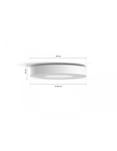 Plafoniera LED RGB Philips Hue Infuse, Bluetooth, 52.5W, 3700