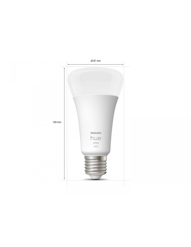 Bec LED inteligent Philips Hue A67, Bluetooth, E27, 15.5W
