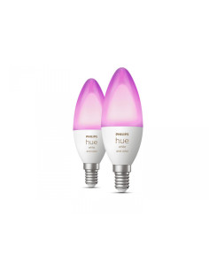 2 Becuri LED RGB inteligente Philips Hue B39, Bluetooth, E14