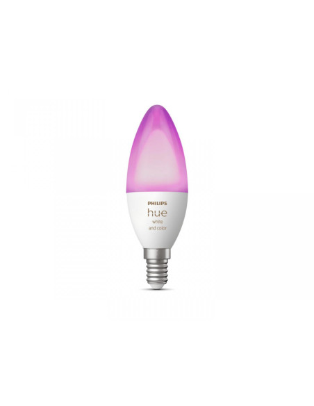 Bec LED RGB inteligent Philips Hue B39, Bluetooth, E14, 5.3W