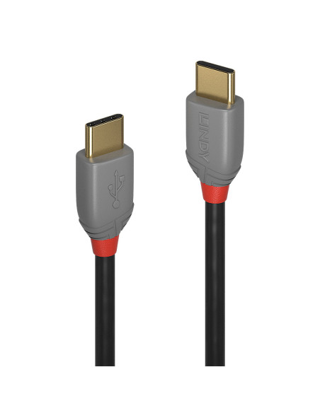 Cablu Lindy 1m USB 2.0 Type-C, Anthra