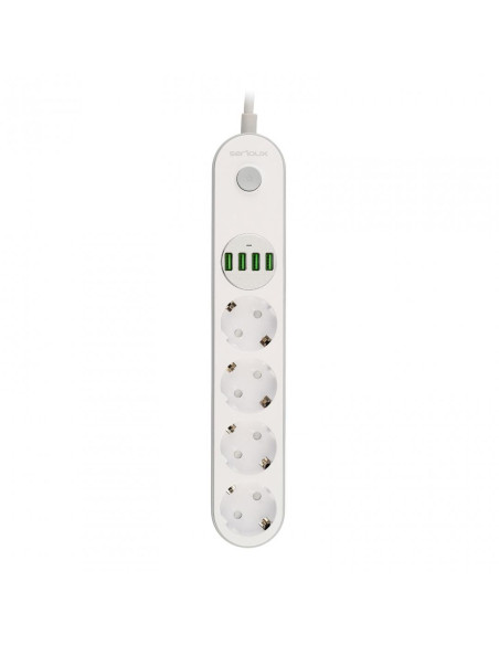 Prelungitor cu protectie Serioux, 4 prize schuko, input