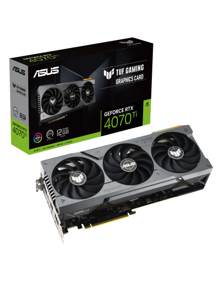 Placa video Asus TUF RTX 4070 Ti 12G GAMING, GDDR6X, 192bit, 2610MHz Boost Clock, 2x HDMI, 2x DisplayPort, PCIe 4.0