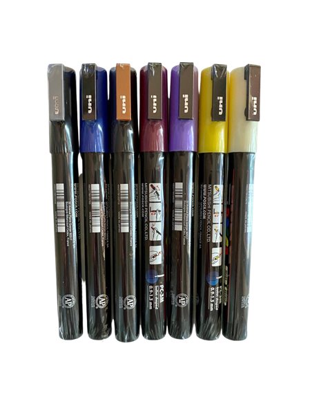 Set 7 Markere UNI POSCA PC-3M, 0.9 - 1.3 mm, POS36-PC3M