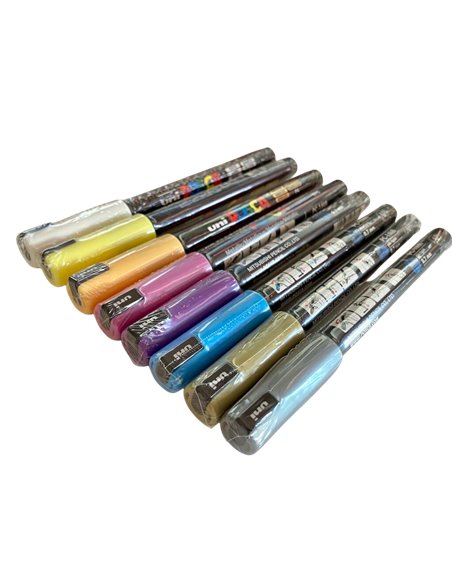 Set 8 markere UNI POSCA PC-1MR 0.7 mm, POS37-PC1MR