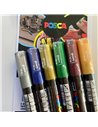 Set 6 markere UNI POSCA PC-1M, 0.7 - 1 mm, POS38-PC1M
