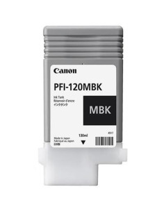 Cartus cerneala Canon PFI-120MBK, matte black, capacitate 130ml, pentru Canon TM