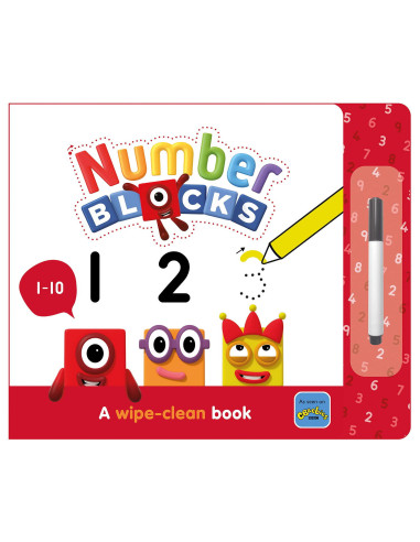 Carticica Scriu si sterg Numberblocks 1-10,9781782269540