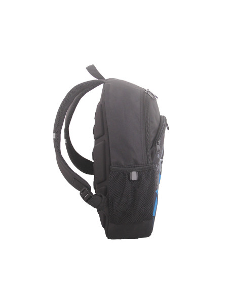 Rucsac negru LEGO M-Line, cu buzunar frontal - design albastru