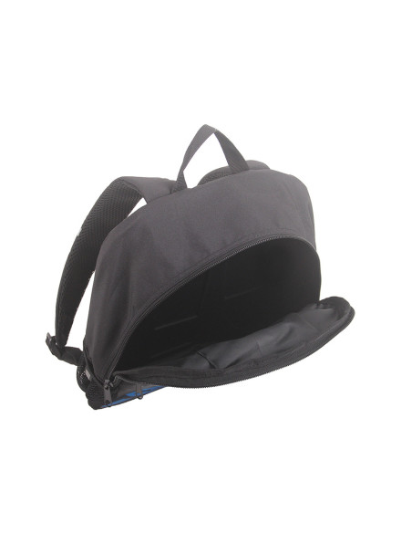 Rucsac negru LEGO M-Line, cu buzunar frontal - design albastru