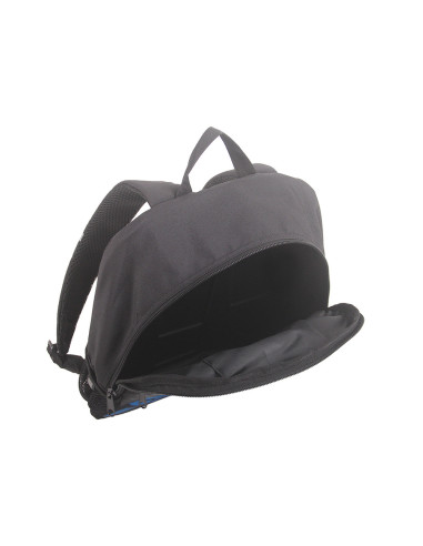 Rucsac negru LEGO M-Line, cu buzunar frontal - design albastru