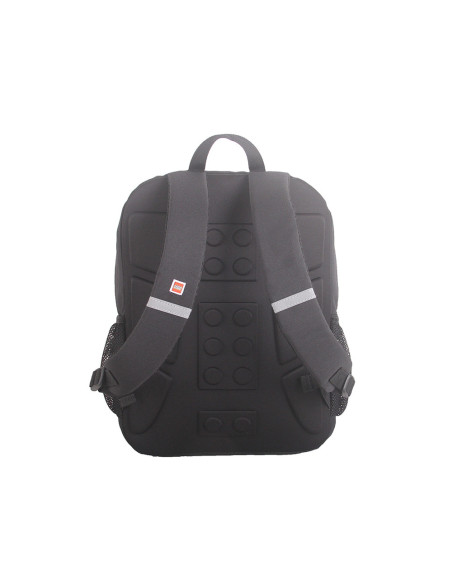 Rucsac negru LEGO M-Line, cu buzunar frontal - design albastru
