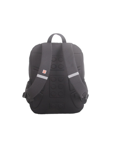Rucsac negru LEGO M-Line, cu buzunar frontal - design verde