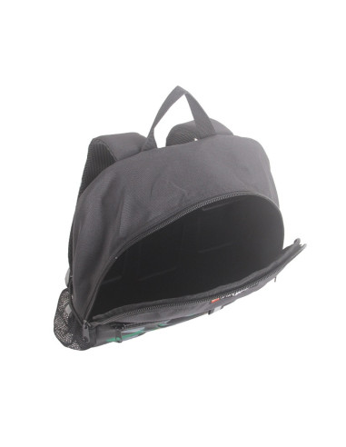 Rucsac negru LEGO M-Line, cu buzunar frontal - design verde