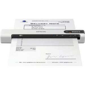 Scanner Epson DS-80W portabil, dimensiune A4, tip sheetfed, viteza scanare  4 sec pagina alb-negru si color, rezolutie optica 60