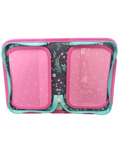 Set scoala Animale, Cai - Ghiozdan scoala ergonomic, Penar neechipat cu 1 fermoar