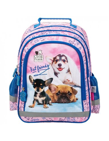 Set scoala KLEO&FRANK 29, Ghiozdan, Penar 1 fermoar, Sac incaltaminte