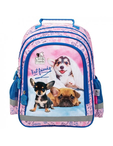 Set scoala KLEO&FRANK 29, Ghiozdan, Penar 1 fermoar, Sac incaltaminte