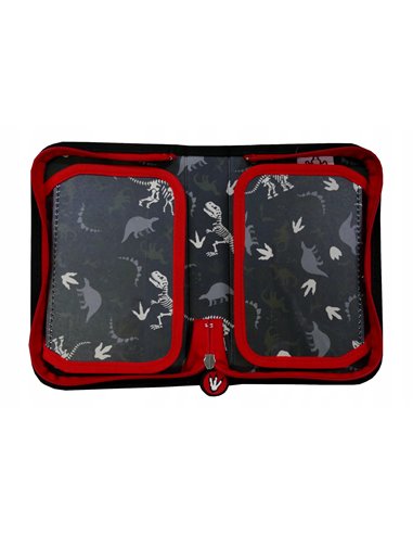 Set scoala Dinozaur 17 - Ghiozdan scoala ergonomic, Penar neechipat cu 1 fermoar