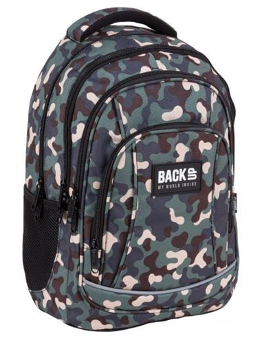 Set scoala Army - Ghiozdan scoala, Penar echipat cu 1 fermoar si Sac incaltaminte