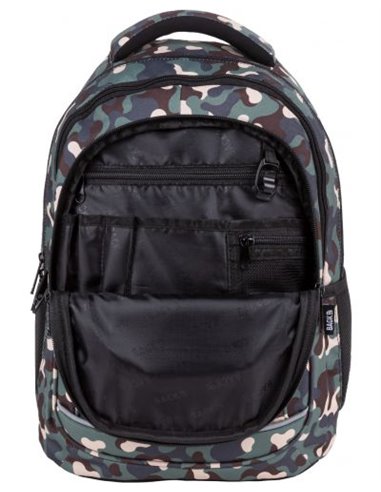 Set scoala Army - Ghiozdan scoala, Penar echipat cu 1 fermoar si Sac incaltaminte