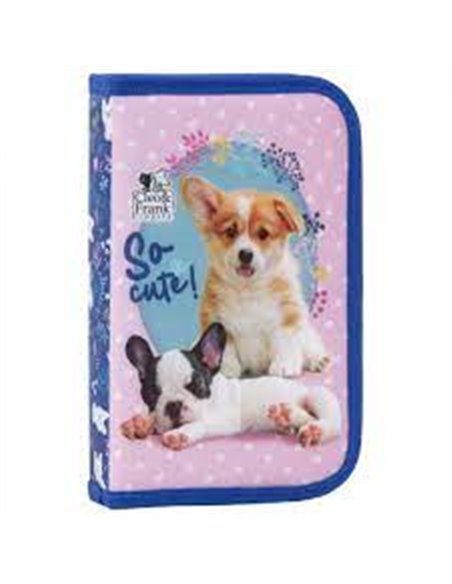 Set scoala Cleo & Frank 34 - Ghiozdan scoala, Penar neechipat cu 1 fermoar si Sac incaltaminte