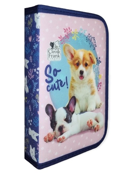 Set scoala Cleo & Frank 34 - Ghiozdan scoala, Penar neechipat cu 1 fermoar si Sac incaltaminte