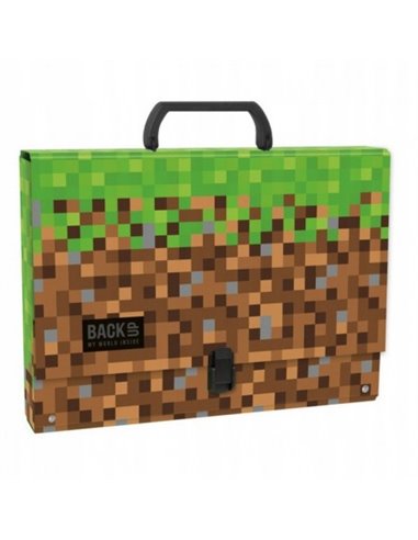 Set scoala Minecraft 12 - Ghiozdan scoala, Mapa desen si Sticla apa