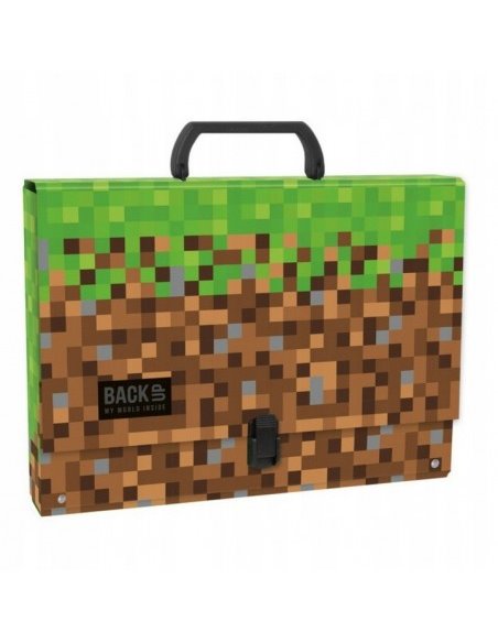 Set scoala Minecraft 12 - Ghiozdan scoala, Mapa desen si Sticla apa