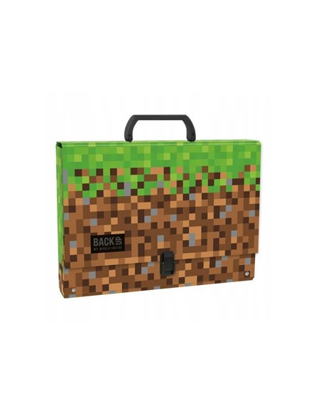 Set scoala Minecraft 12 - Ghiozdan scoala, Mapa desen si Sticla apa