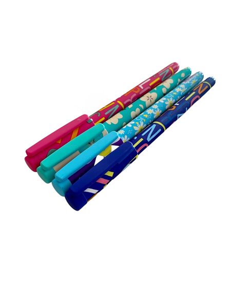 Set 4 pixuri VINSON GEL, Cerneala albastra