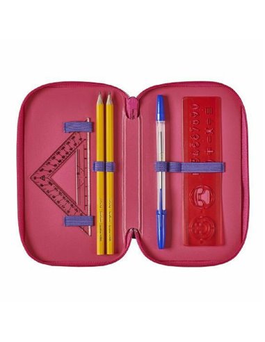 50038800,Penar echipat 31 piese 3 fermoar, Motiv cute animals-Zebra