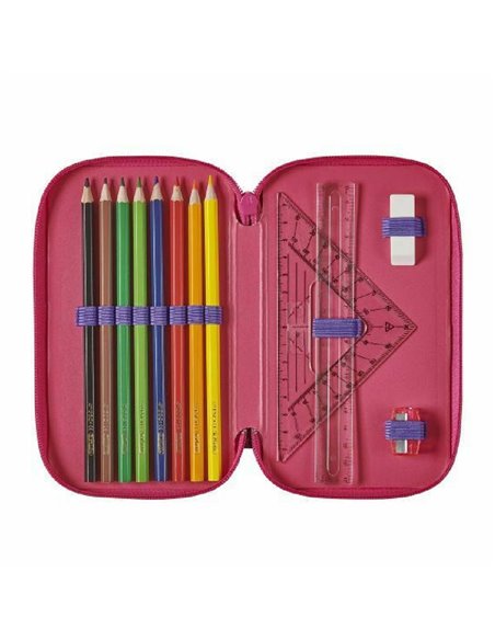 50038800,Penar echipat 31 piese 3 fermoar, Motiv cute animals-Zebra