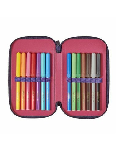 50038800,Penar echipat 31 piese 3 fermoar, Motiv cute animals-Zebra